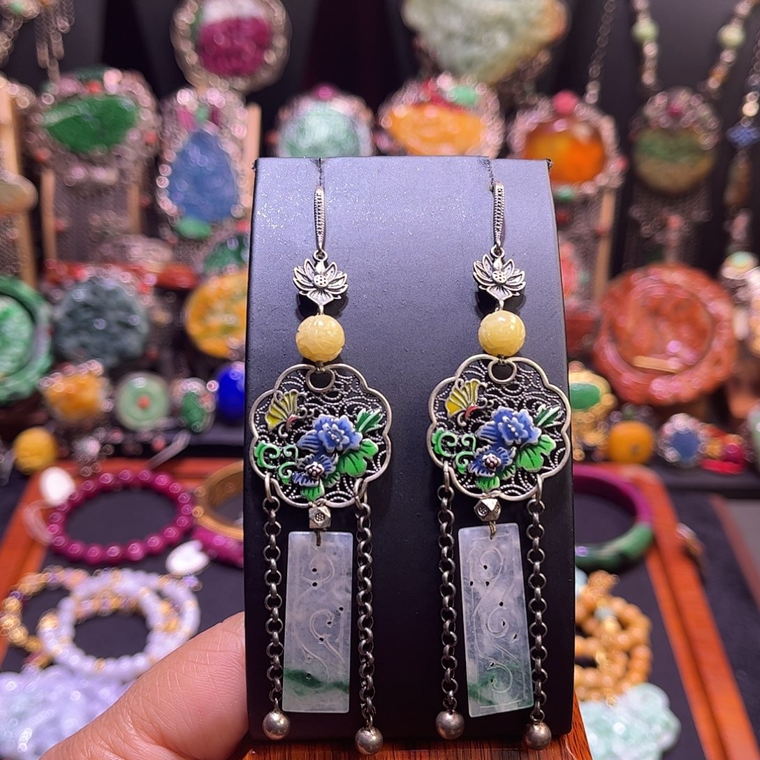 翡翠未镶嵌耳饰特价福利