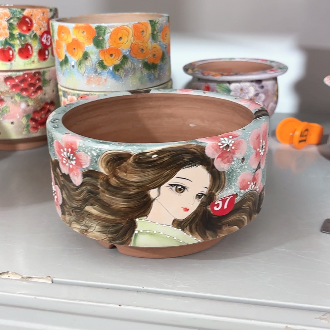 紫砂花盆手工花盆默认微瑕14.5/10