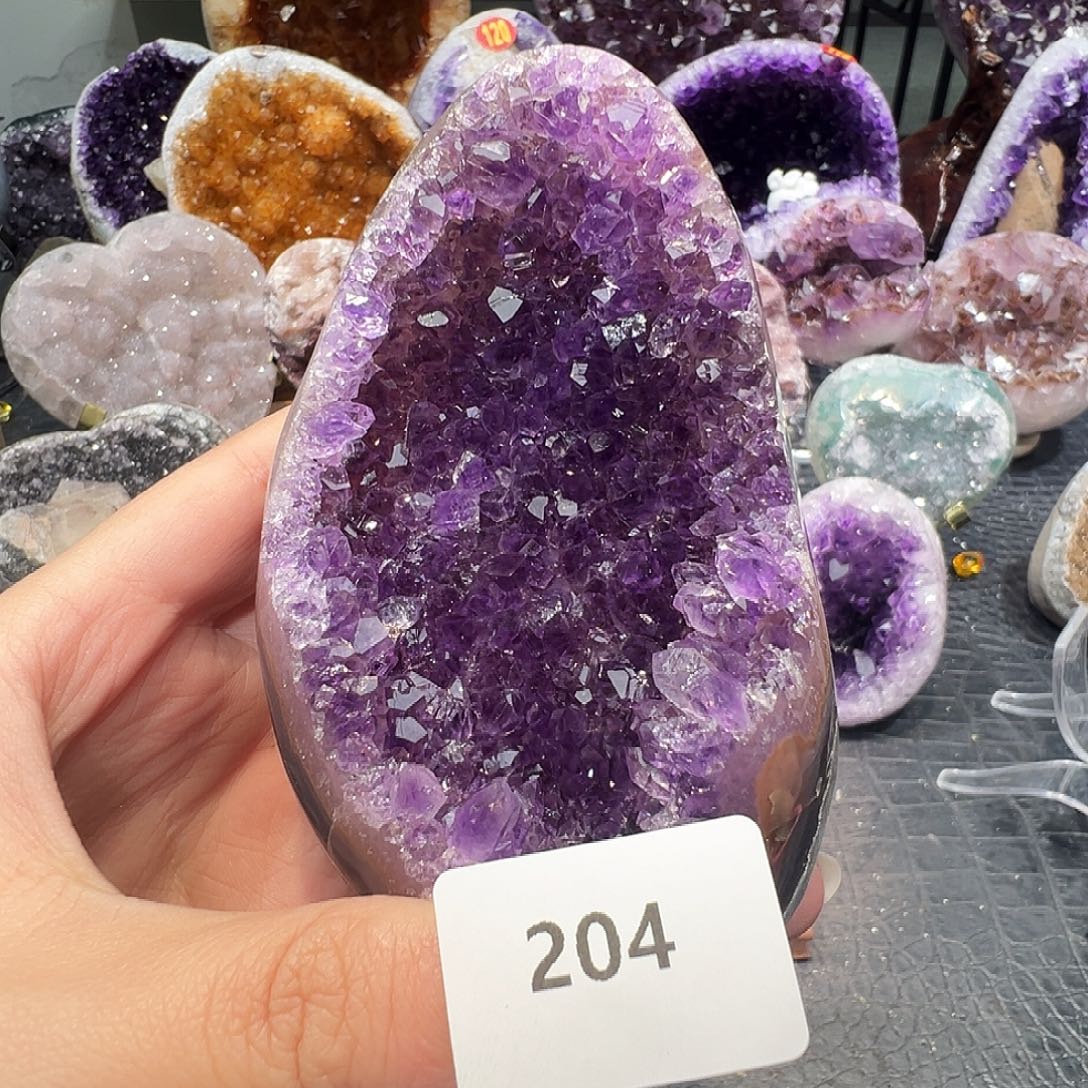 秋***-紫晶未镶嵌珠宝半成品