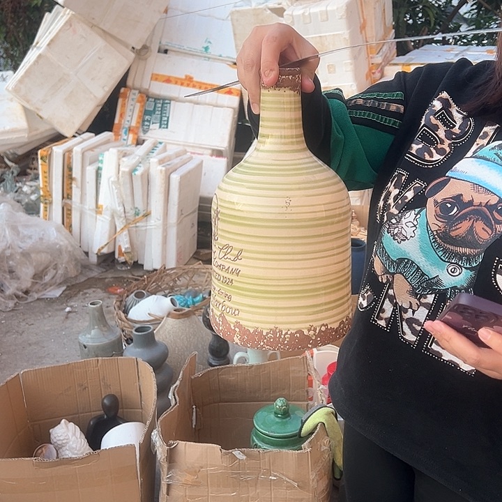 摆件高度30厘米口径4厘米微瑕捡漏