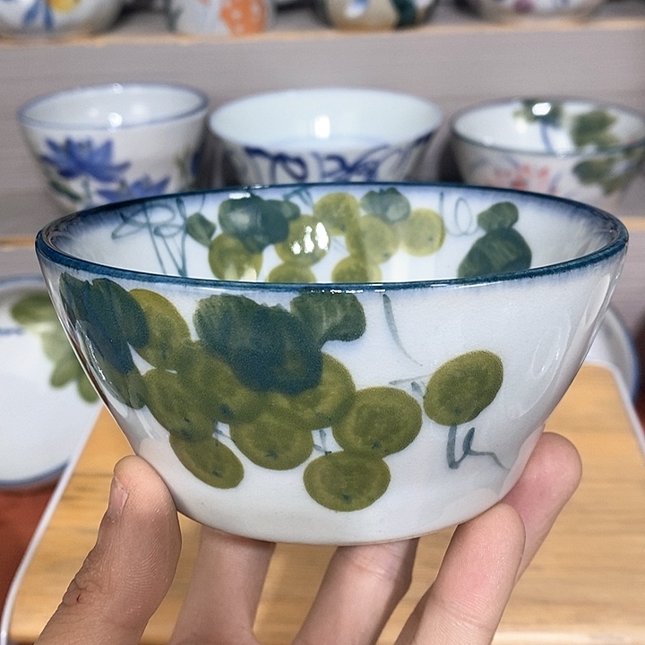 禾泥陶器手工制作5寸碗