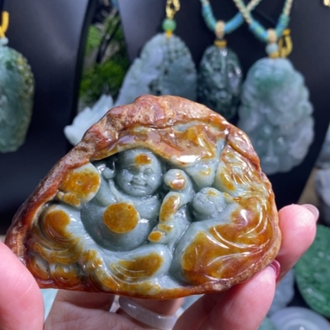 【闪购商品】颈饰未镶嵌翡翠佛