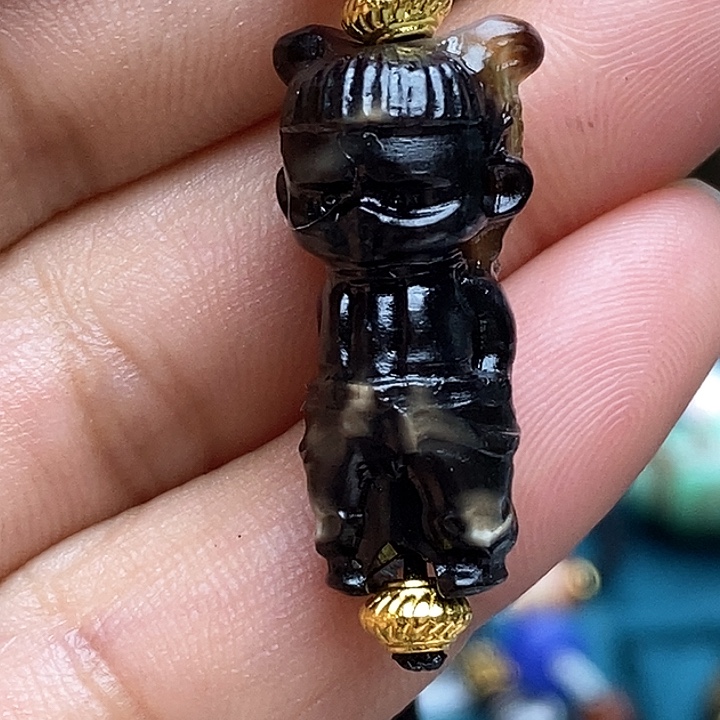 玛瑙/玉髓颈饰合金莲*