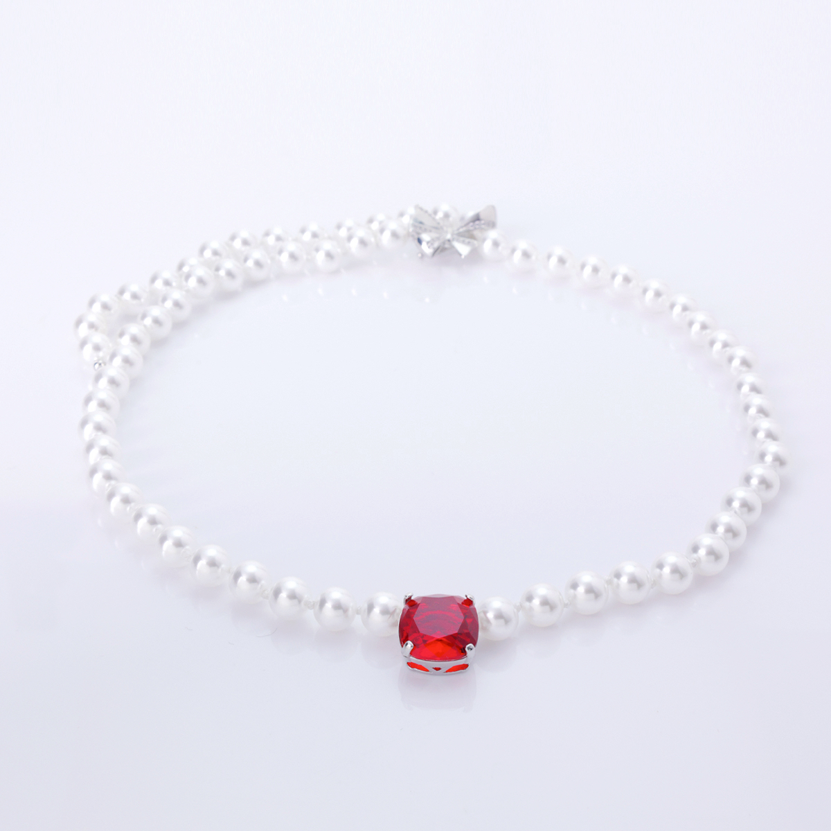 【新年礼物】 澳白色项链精致简约素款蝴蝶结百搭小众8083