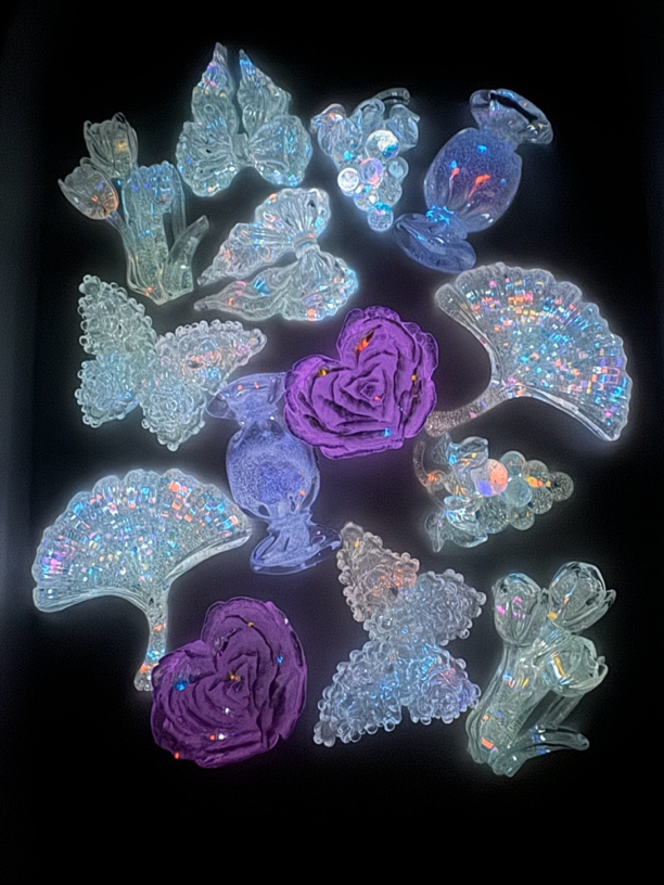 福利款【冰清玉洁】透白色系 树脂diy配饰