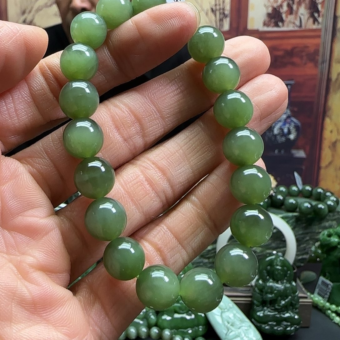 和田玉未镶嵌珠宝奇石手串