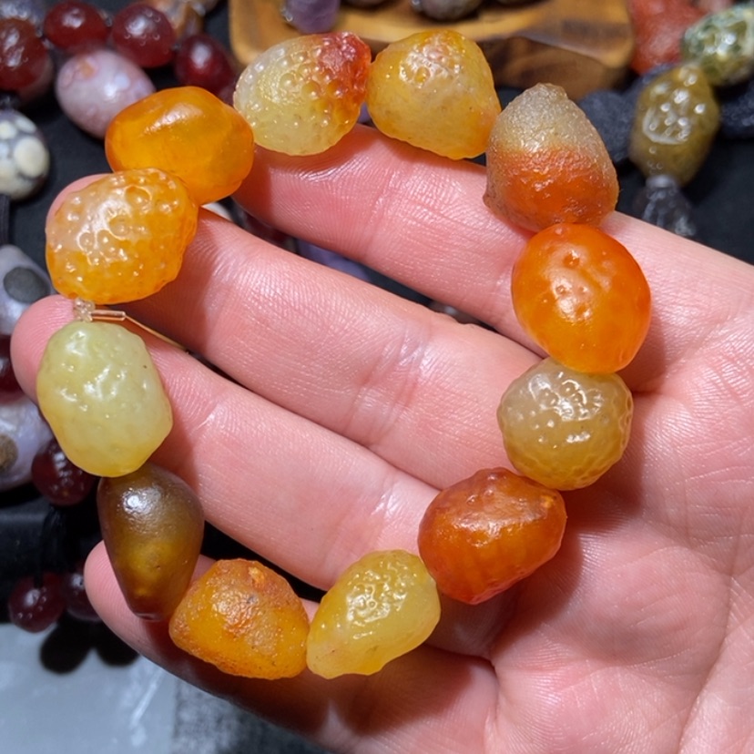 【闪购商品】玛瑙/玉髓项圈合金玉*