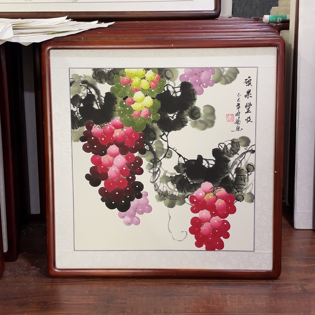 国画带框尺寸63*63厘米