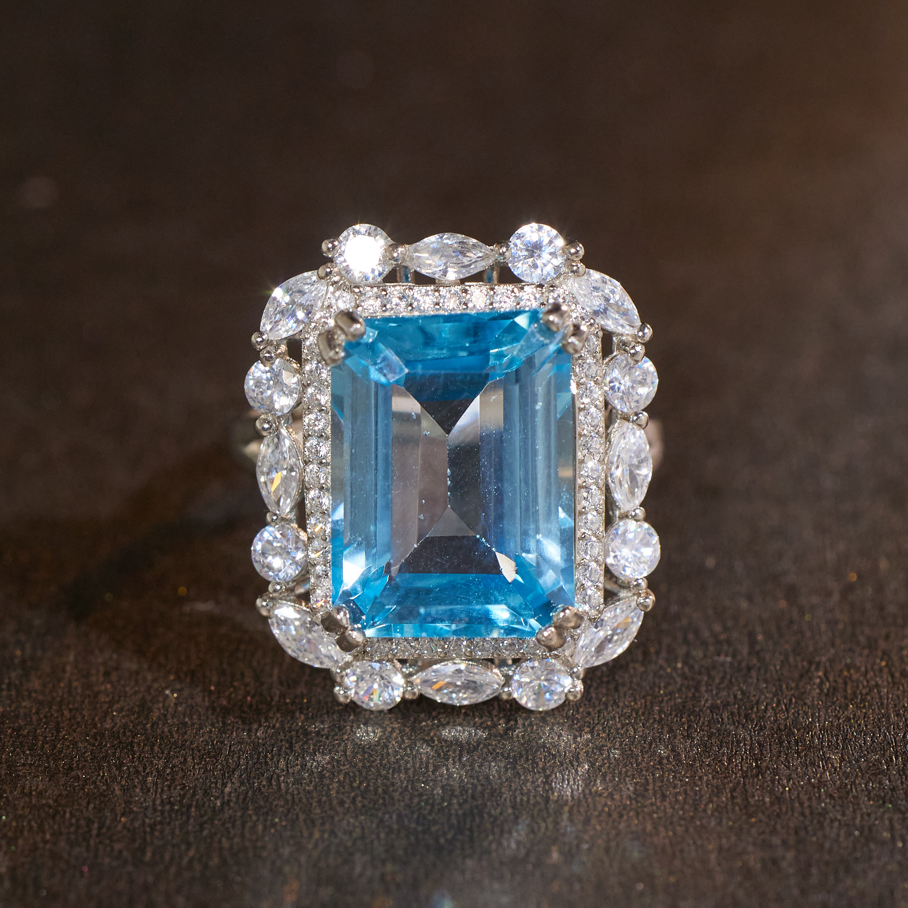 【玉峰珠宝丨安娜严选】托帕石戒指S925银【W9468】多样性发一