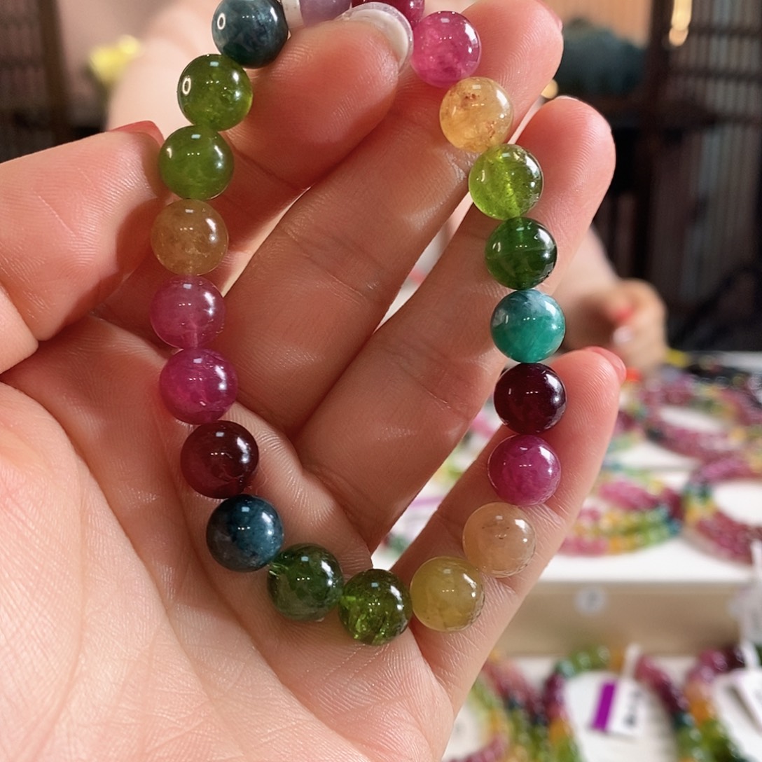 碧玺手链未镶嵌G2626090素圈颜色微差