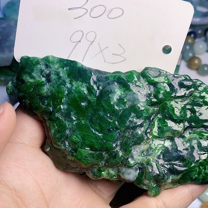 星***生翡翠散珠天然翡翠A货挂件