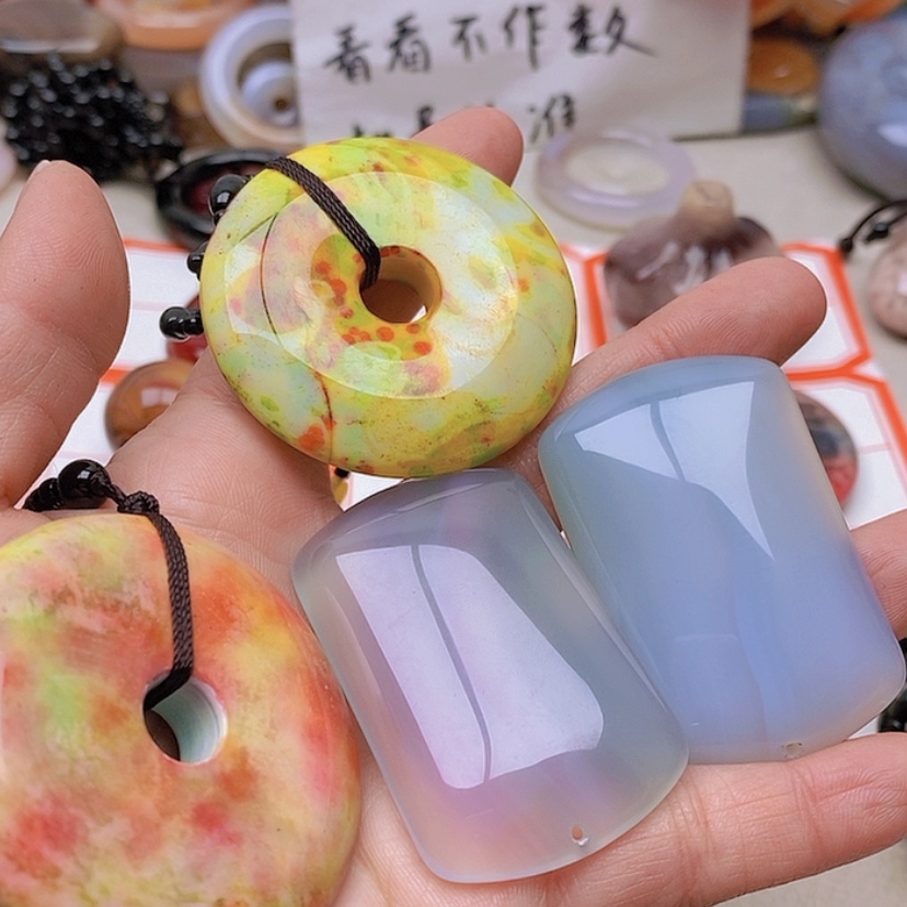 【闪购商品】未镶嵌玛瑙/玉髓珠宝半成品@****