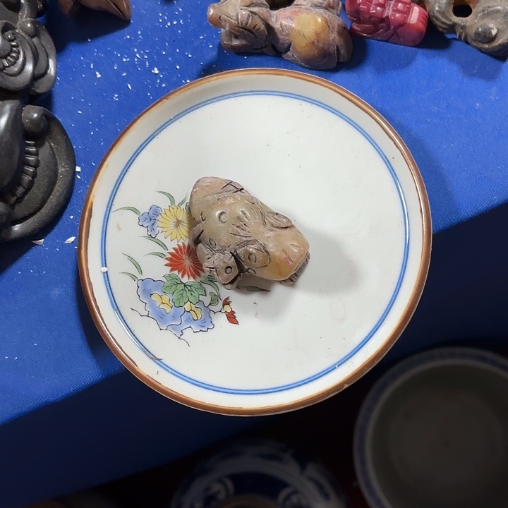 狼***牙摆件陶瓷摆件不固定一件