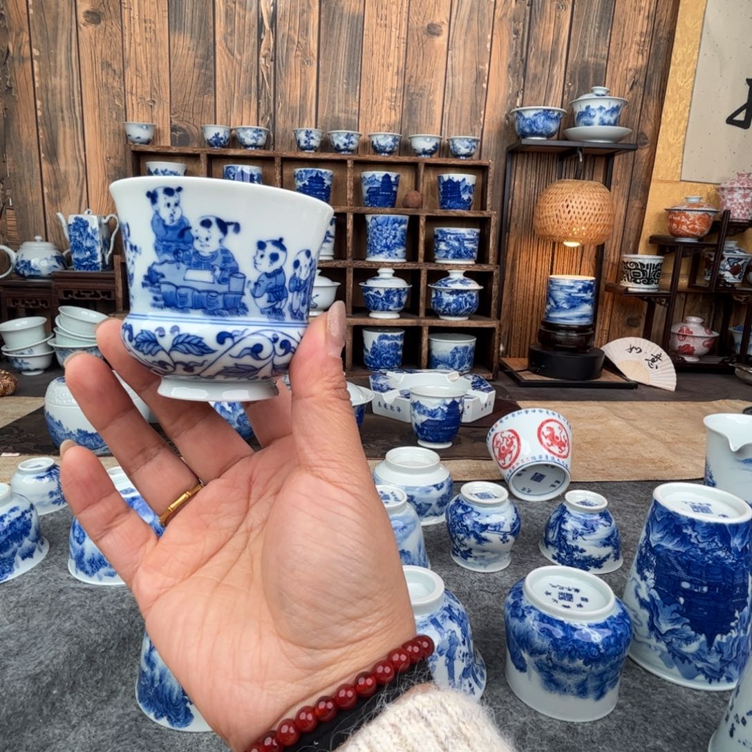 瓷片福利特价 一笔一墨 叩玉山房