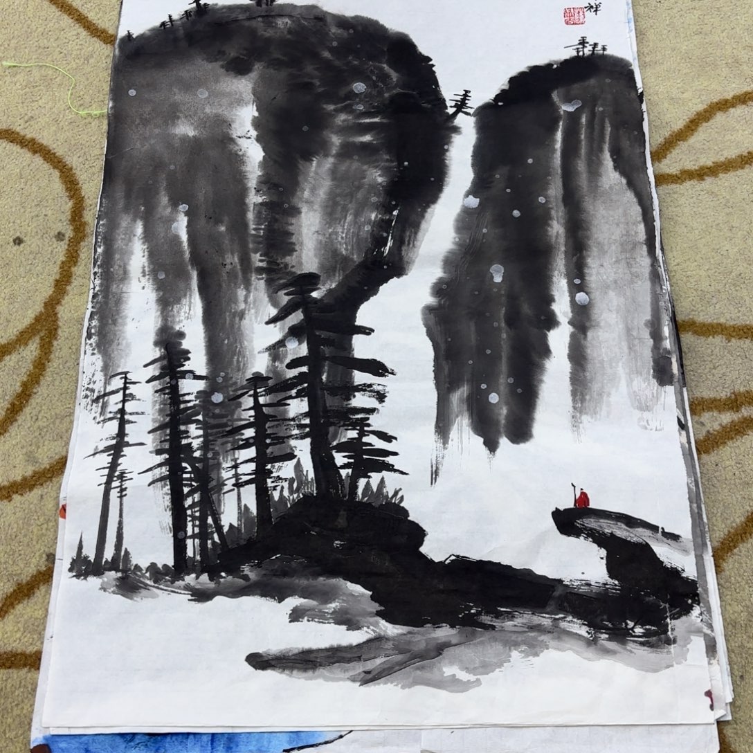 国画国画老师作品刘