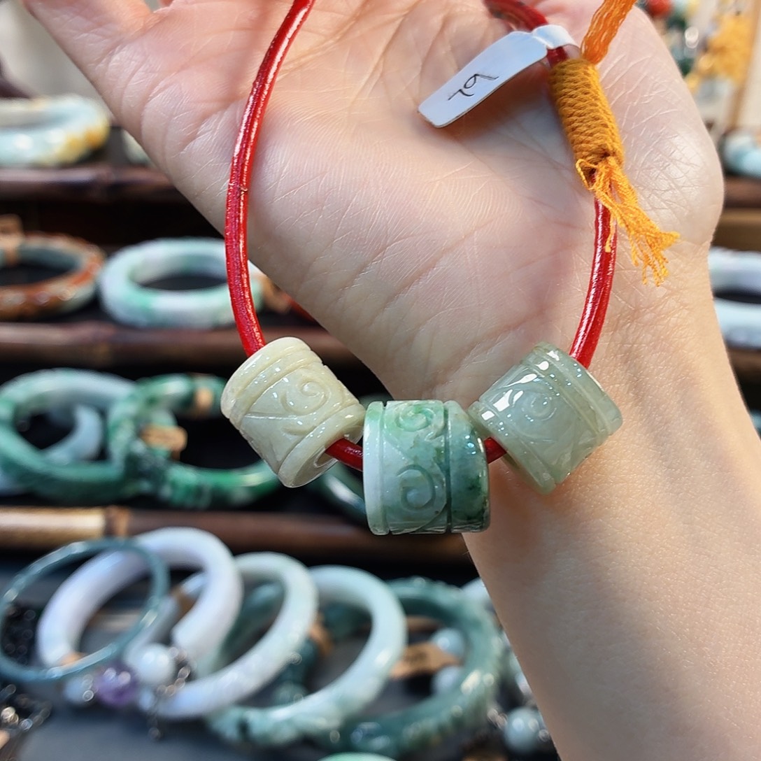 翡翠未镶嵌手链手串