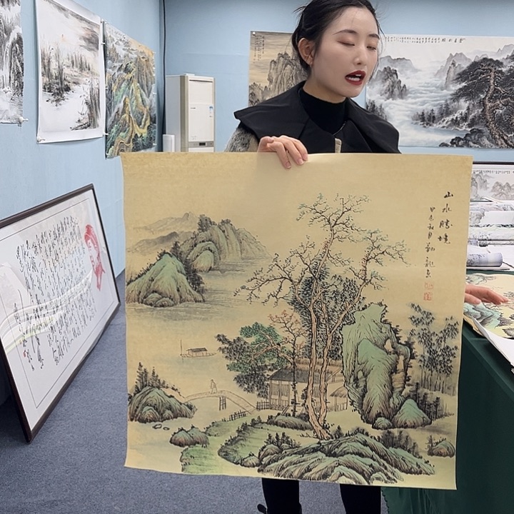 国画宣纸国画纯手绘作品