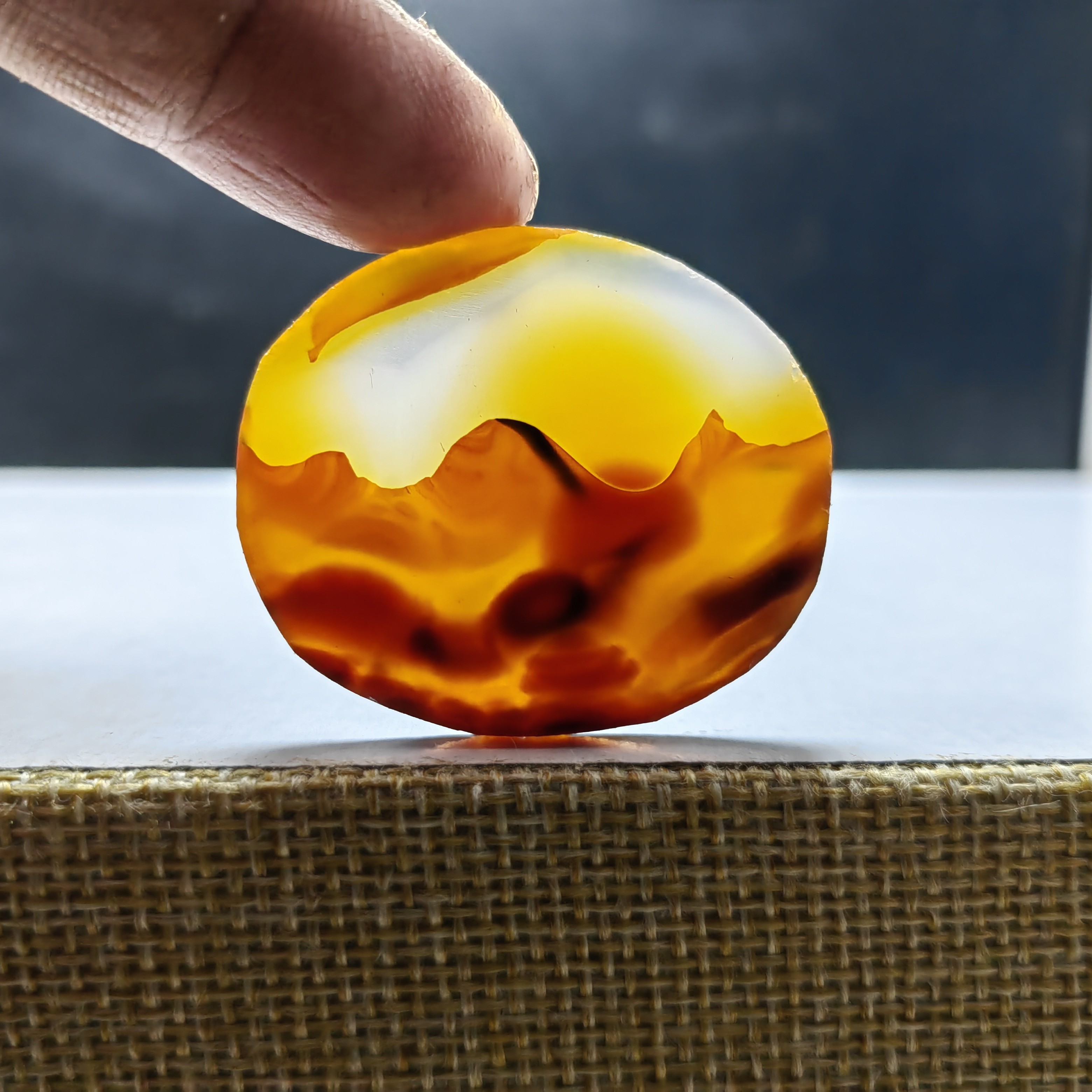 巴西海洋玉髓玛瑙草花象形纯天然吊坠风景男女水滴挂件山水意境画