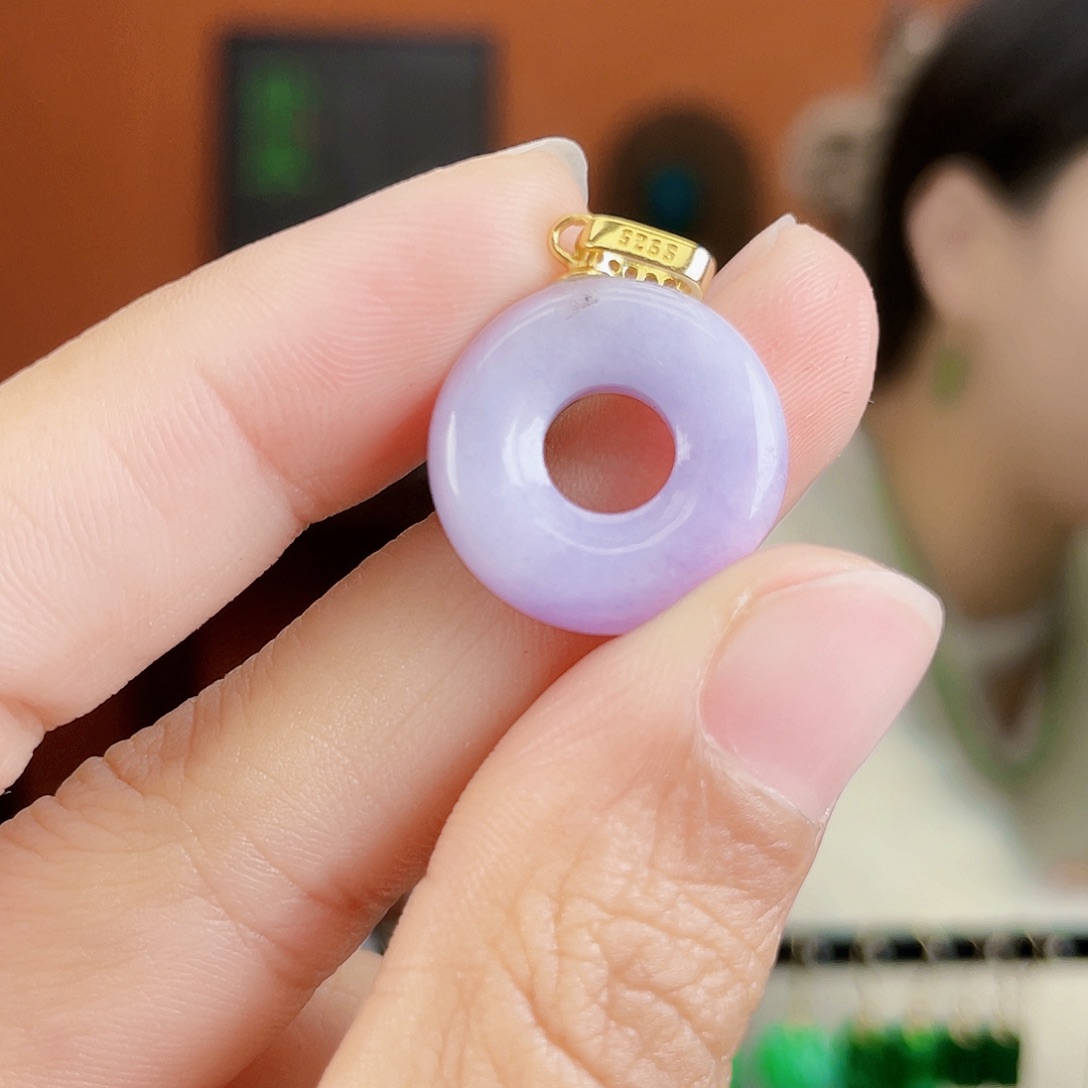 翡翠银S925镶嵌耳饰