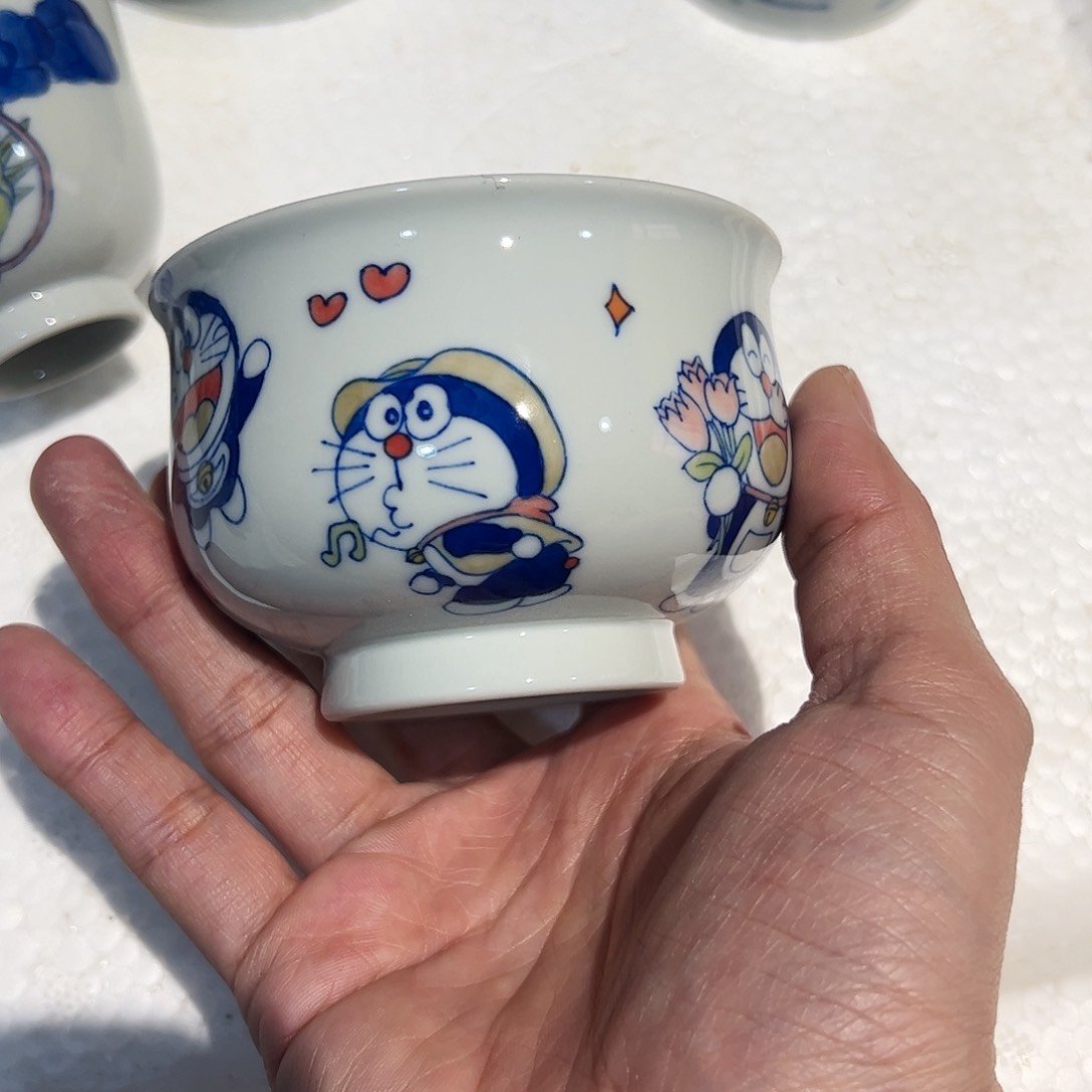 泥藝瓷梦叮当猫炉式杯