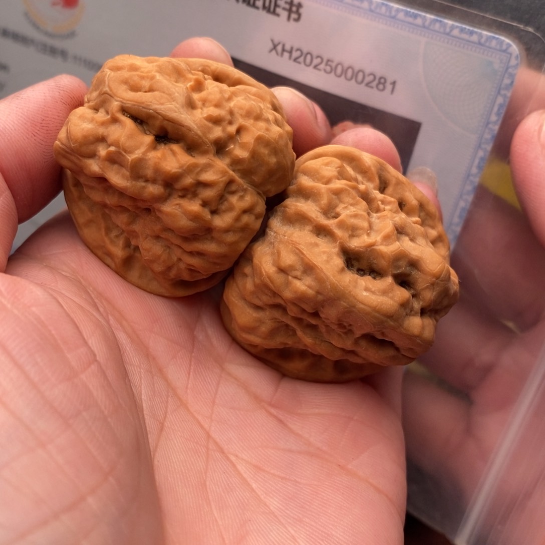 文玩核桃把件开背蛙37