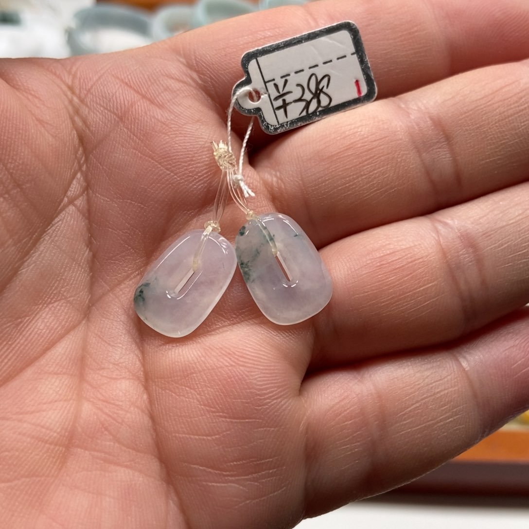 翡翠未镶嵌耳饰翡翠