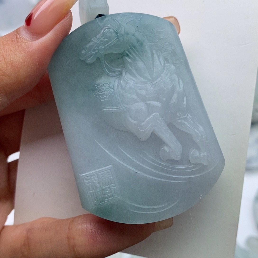 定制翡翠未镶嵌阿****u毛货定制无鉴赏