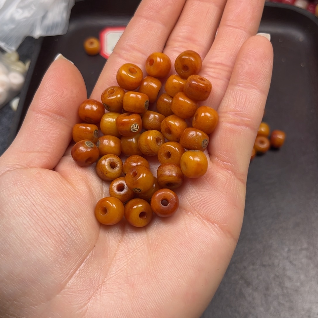 驼骨手串/手链编号131发38颗尺寸0.9