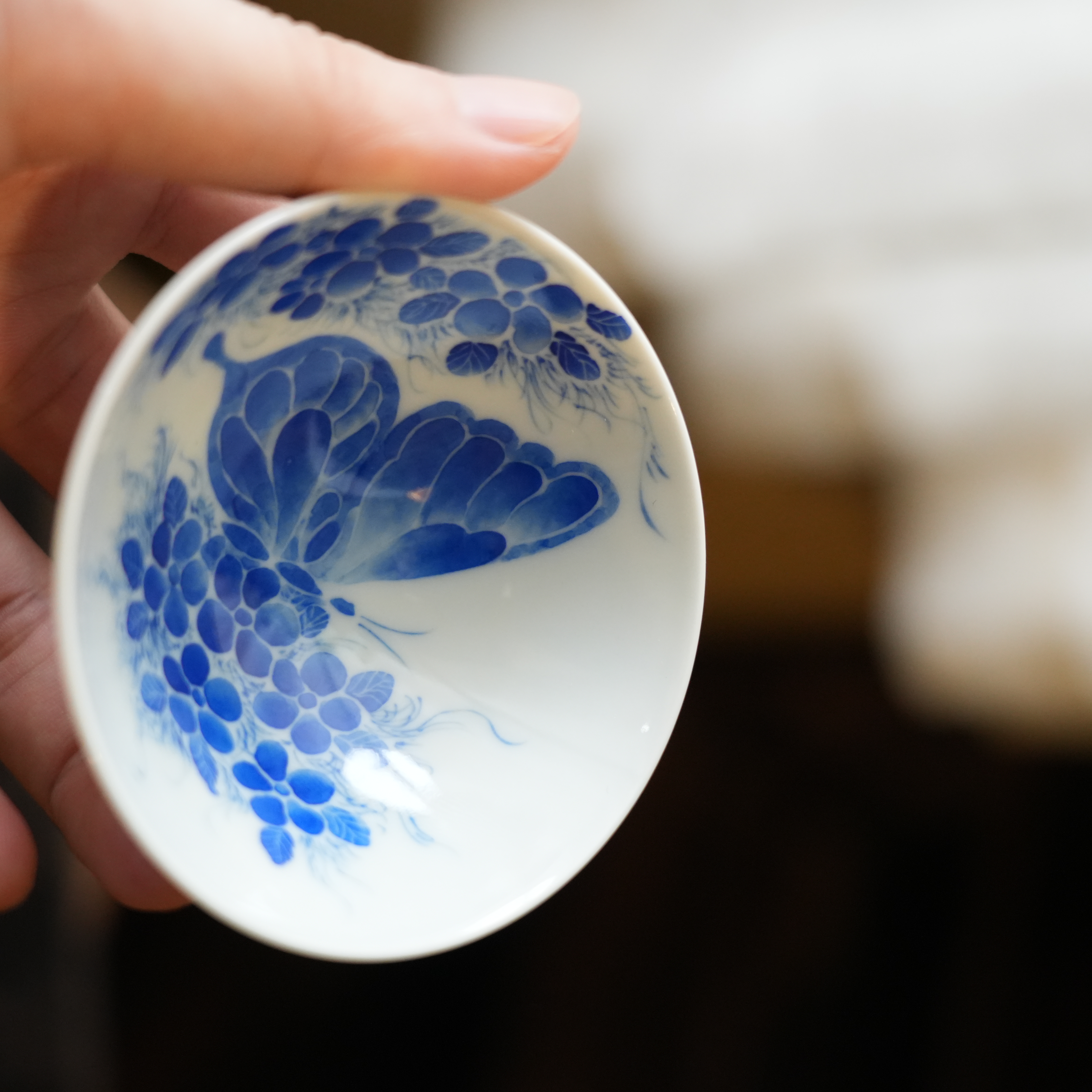 【雲梦】月造见物-蝶花斗笠杯