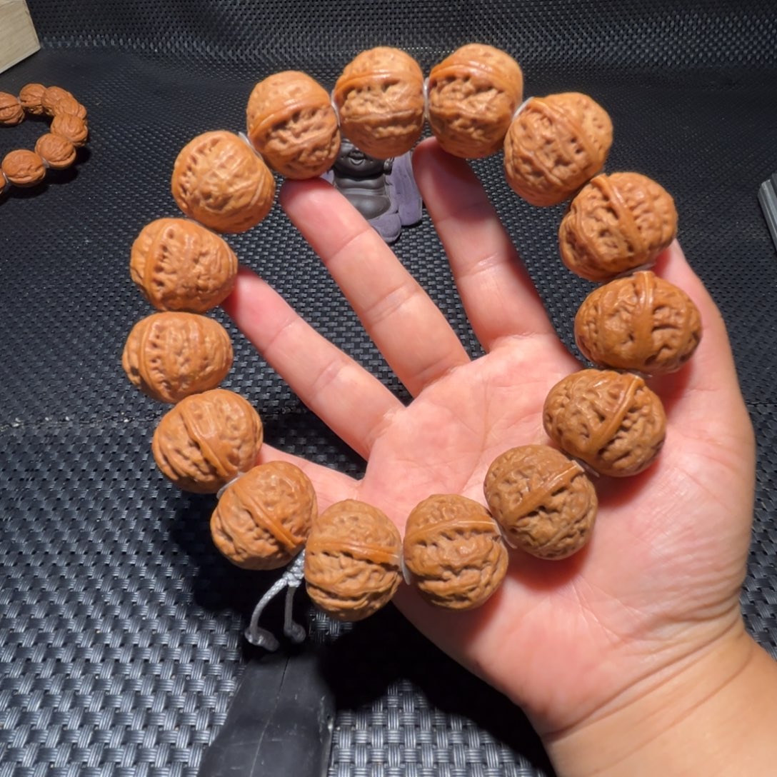 吊坠文玩核桃仙桃元宝白茬24