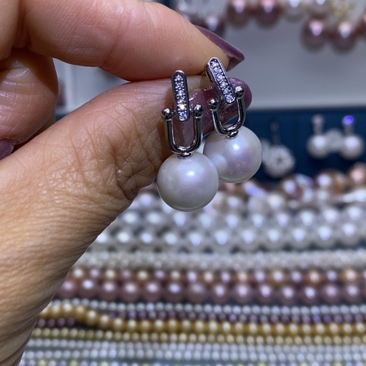 珠宝首饰淡水珍珠银S925镶嵌