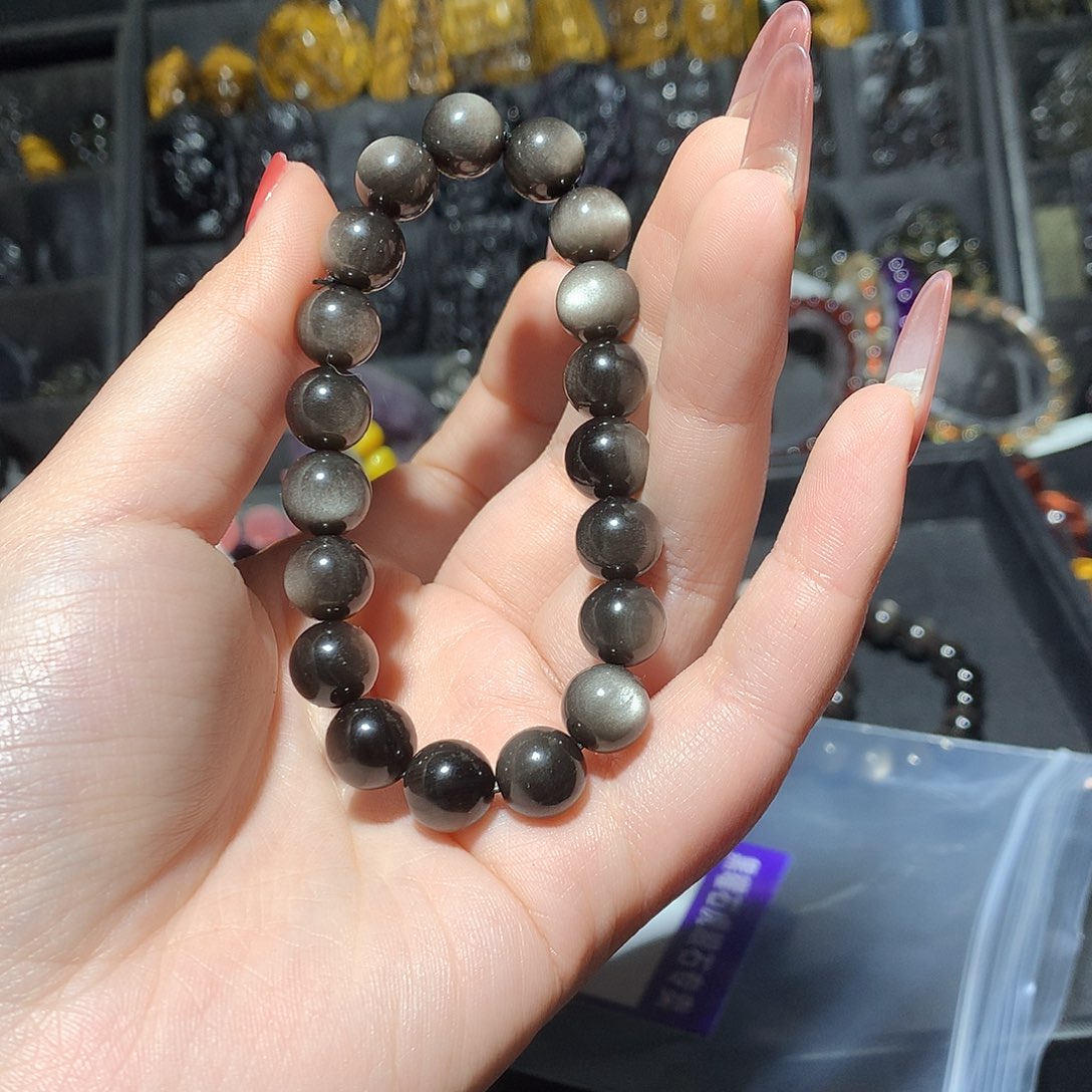 黑曜岩手链未镶嵌༺****༻