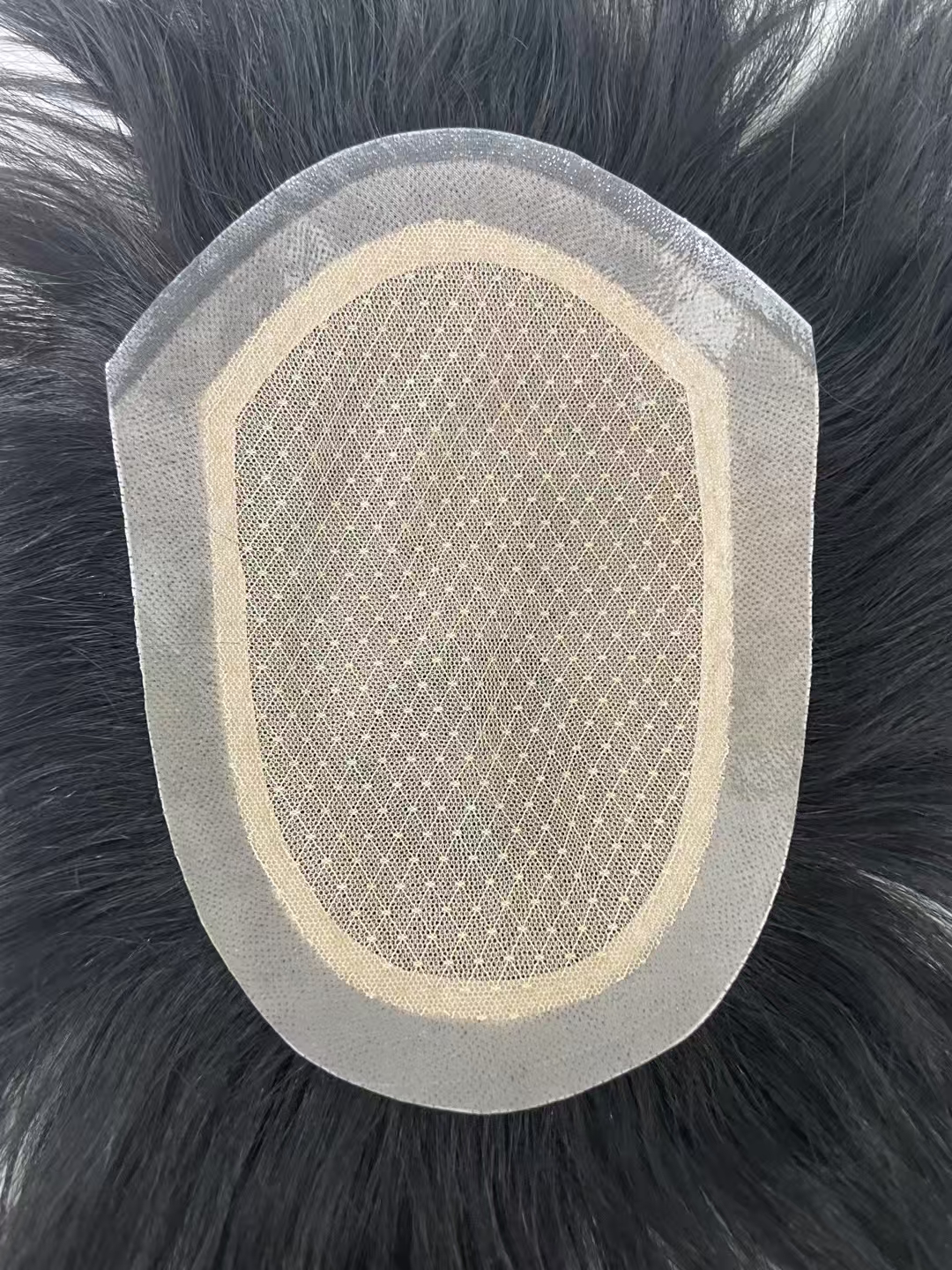 毛坯 全递针+生物边 优质真人发丝 男士补发片（规格自行备注）