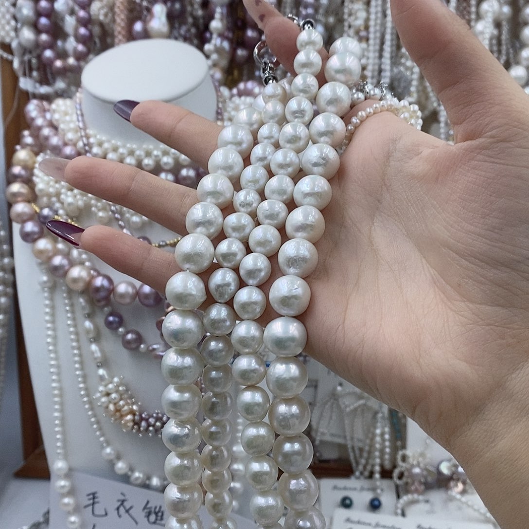 阿***香耳饰淡水珍珠银S925镶嵌