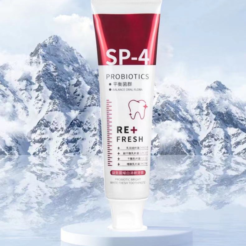 牙泰红盒耀白清新牙膏4支