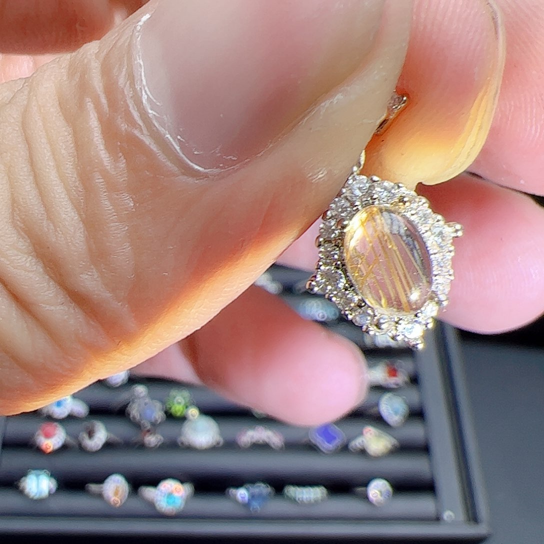 紫晶珠宝半成品银S925镶嵌