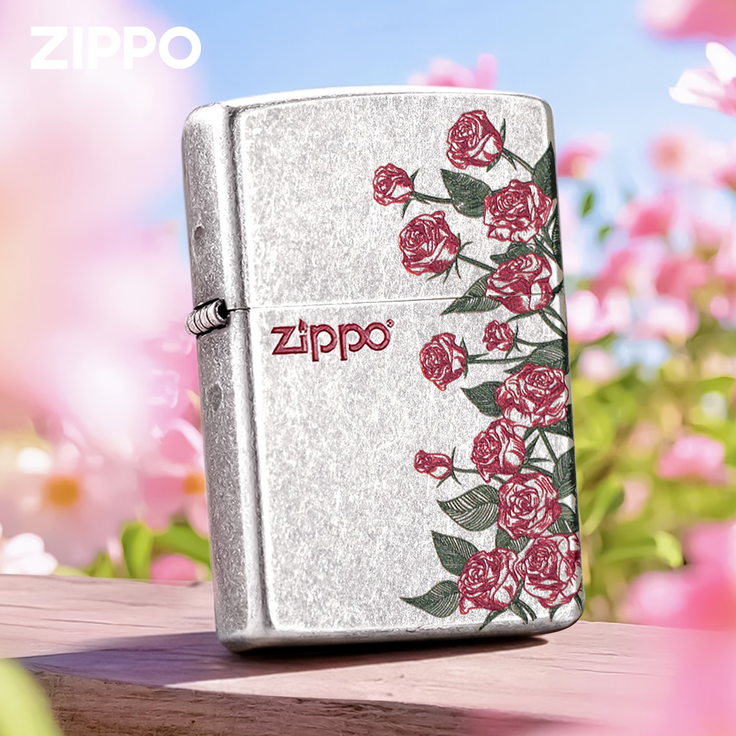 ZIPPO/之宝打火机古银热恋玫瑰送男友女友生日礼物 DYF1