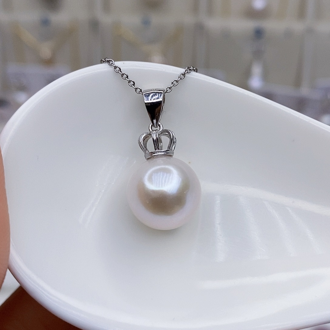 淡水珍珠颈饰银S925镶嵌