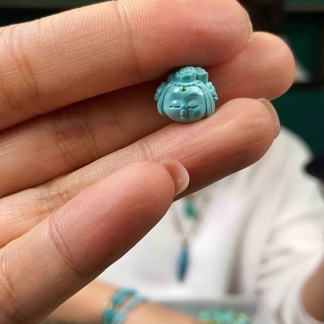 未镶嵌绿松石珠宝奇石