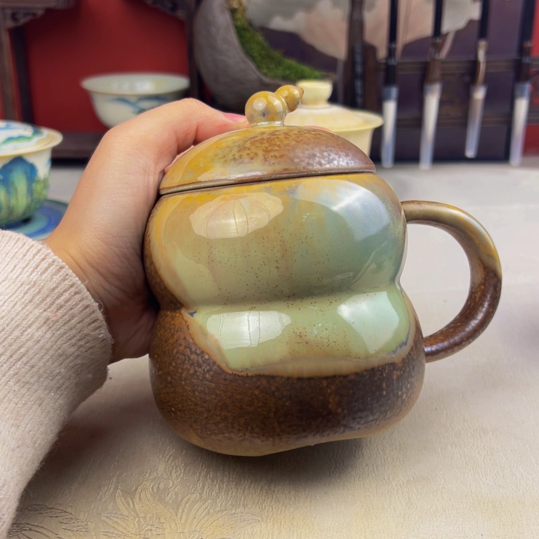 杯子纯手工柴烧主人杯