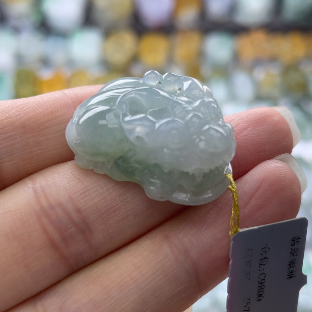 翡翠未镶嵌颈饰貔貅