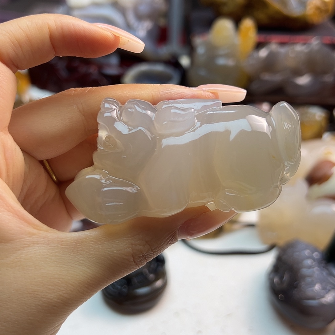 玛瑙/玉髓合金颈饰