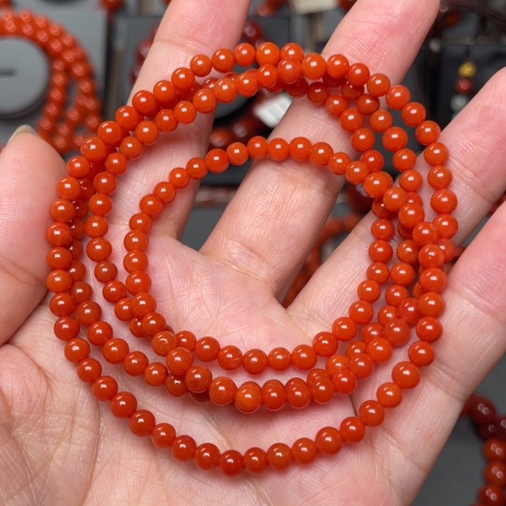 南红玛瑙手链未镶嵌