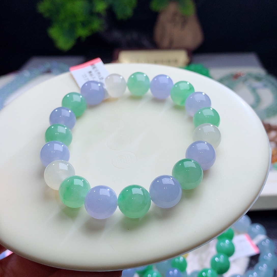 未镶嵌手串翡翠卡10mm