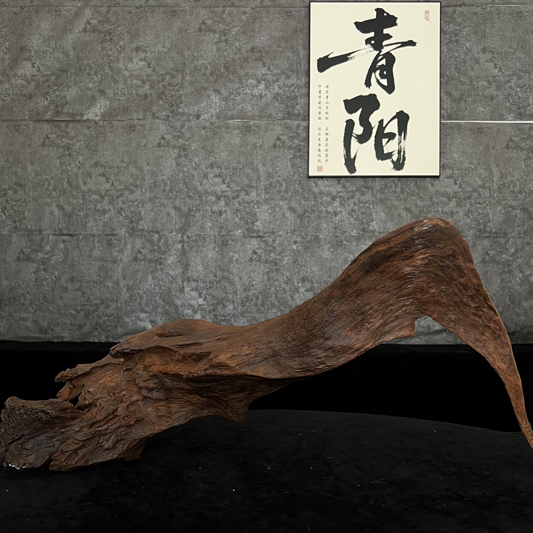 【青阳沉木】云南紫柚木沉木鱼缸造景拱桥树桩飘枝沉木—73.20.33
