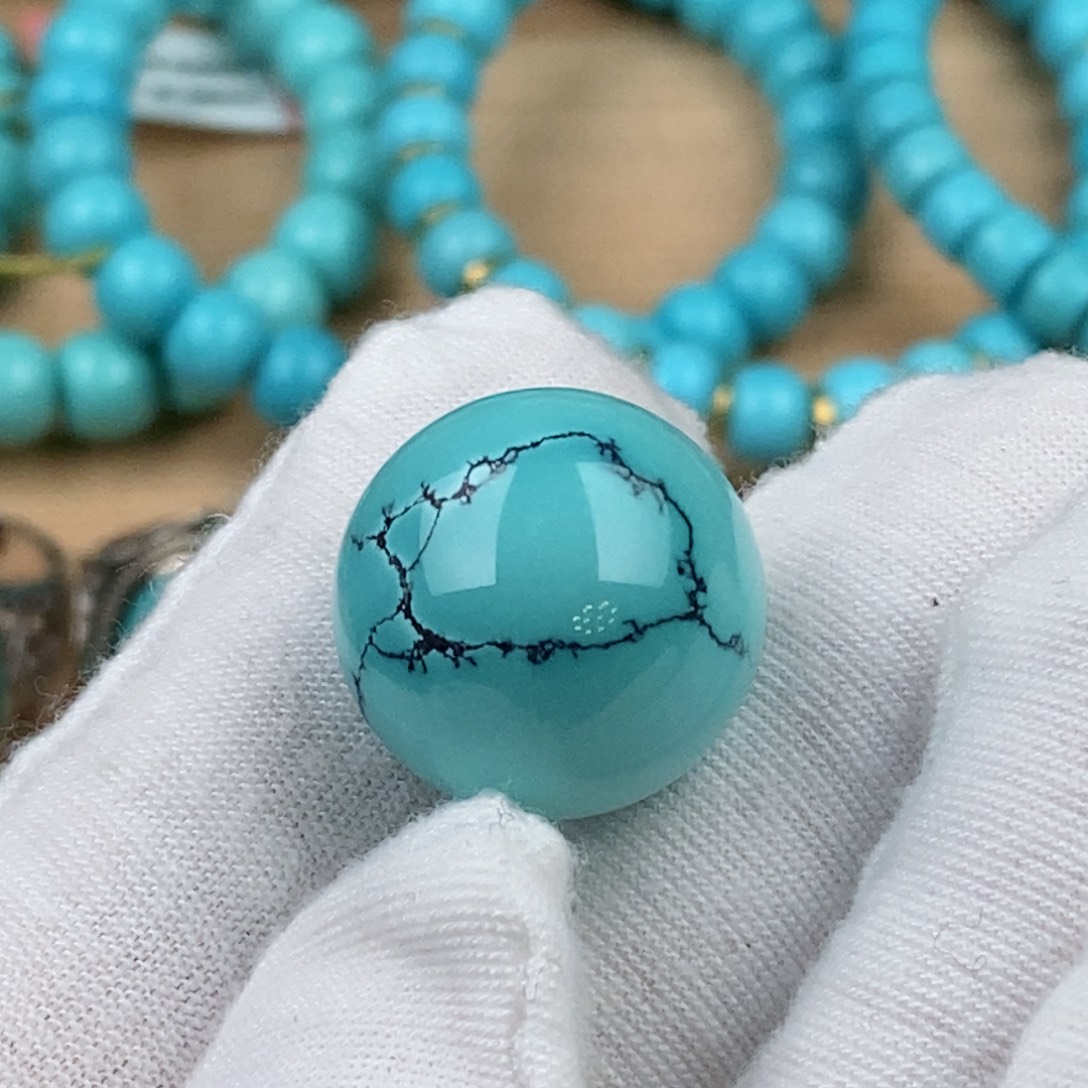 绿松石未镶嵌圆珠