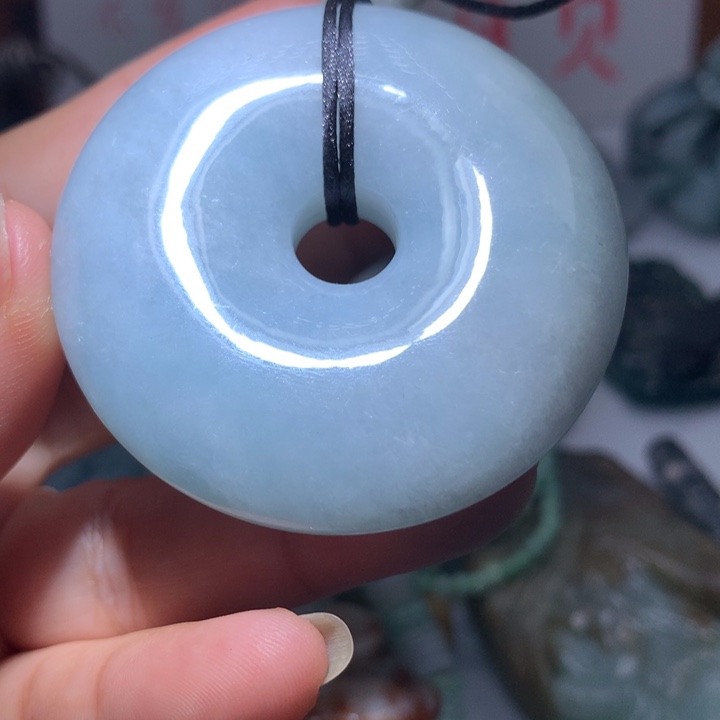 翡翠颈饰未镶嵌保真天然A货翡翠