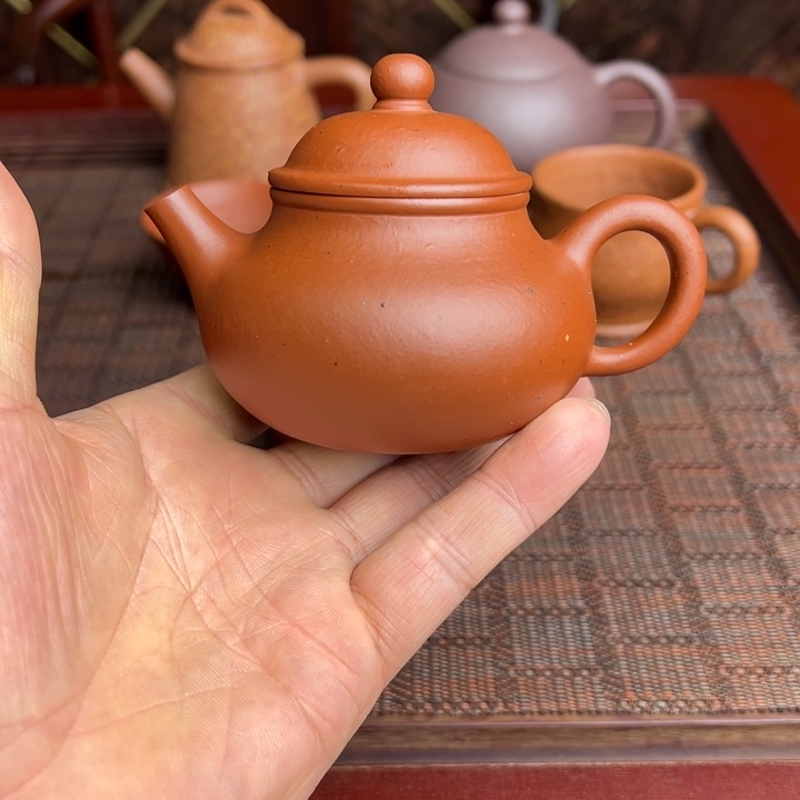 茶壶紫砂黄龙山朱泥、手磨料
