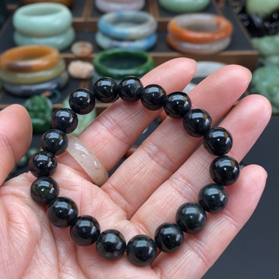 蛇纹石玉1.0手链未镶嵌