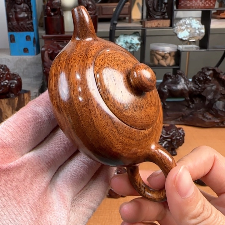 黄花梨/降香黄檀把把壶，老料